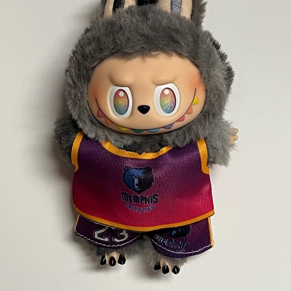 Memphis Grizzlies 23 Jersey 2 Piece Outfit For Labubu Purple - Picture 2 of 6